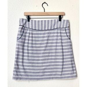 Edme & Esyllte Lavender and White A Line Checkered Skirt Size 12.